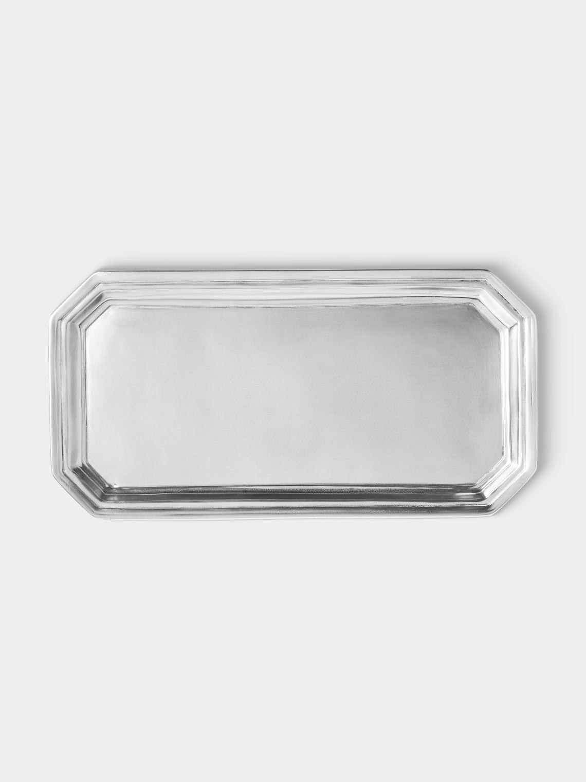 Cosi Tabellini - Dolomiti Pewter Vanity Tray (16in/41cm) - Silver - ABASK - 