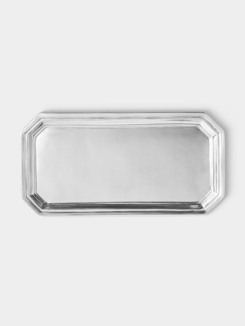 Cosi Tabellini - Dolomiti Pewter Vanity Tray (16in/41cm) - Silver - ABASK - 