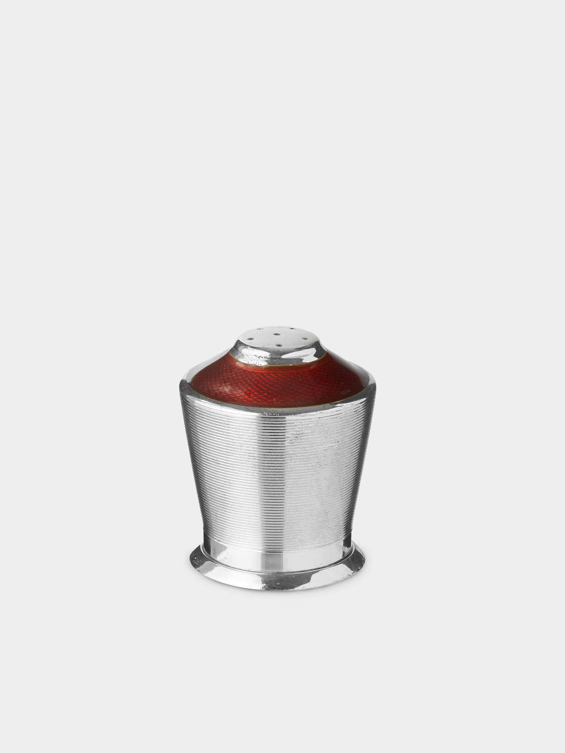 Antique and Vintage - Early-20th Century Sterling Silver and Enamel Salt and Pepper Shakers -  - ABASK