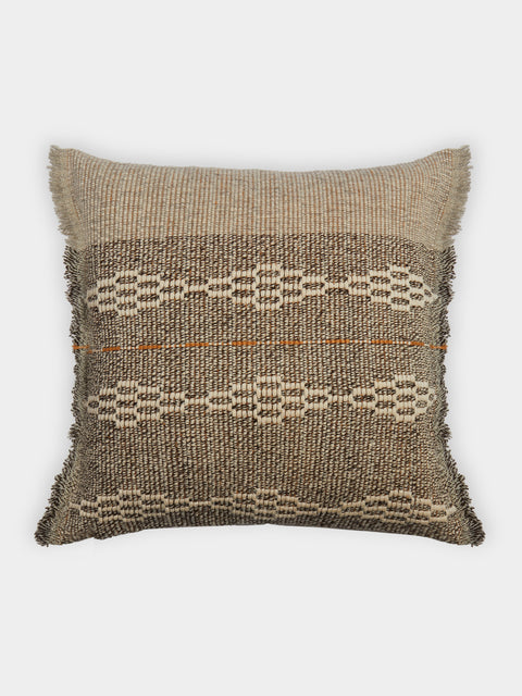Maria Sigma - Melissanthi Handwoven Wool and Silk Cushion -  - ABASK - 