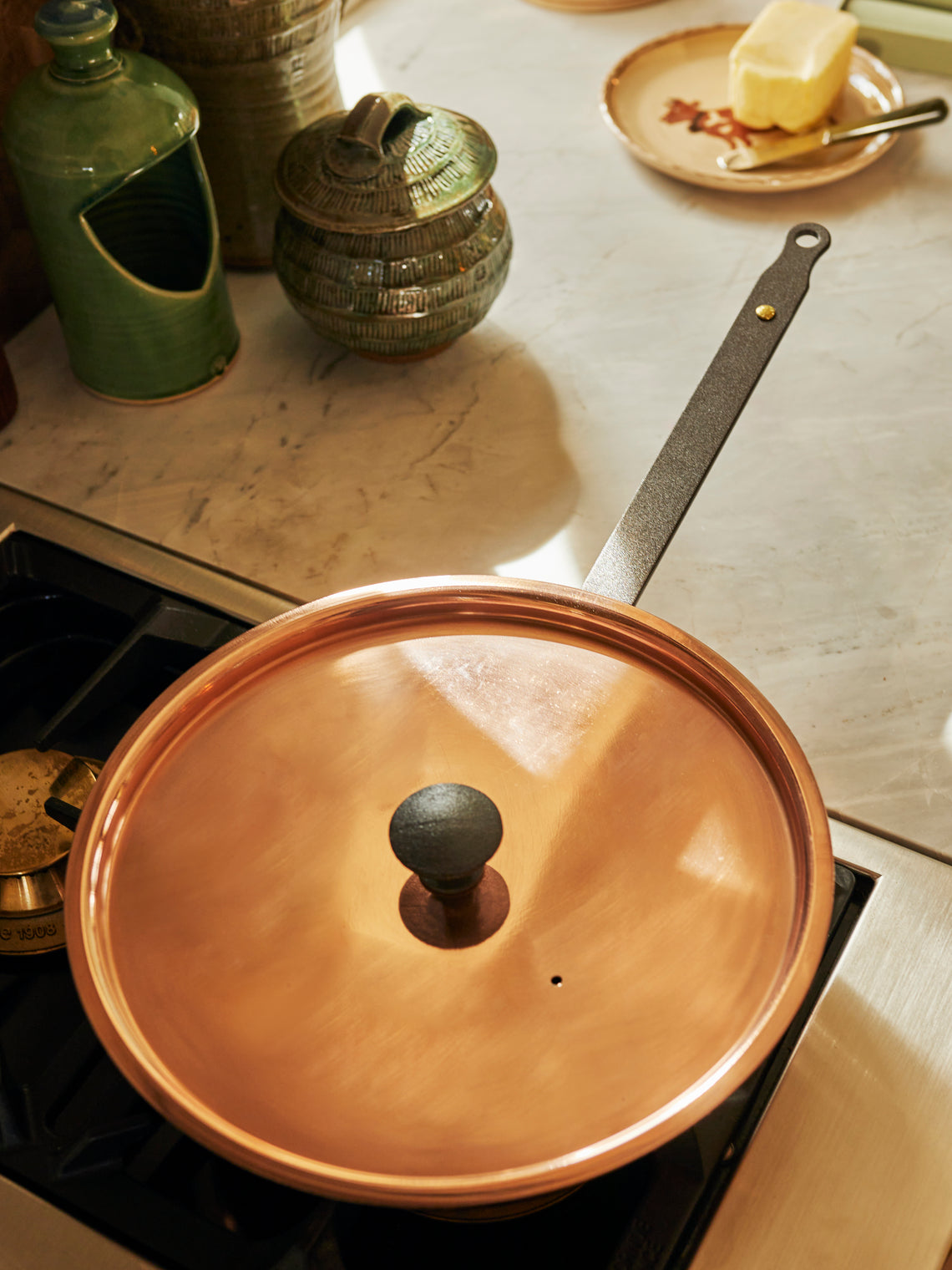 Netherton Foundry - Spun Copper Lidded Chef's Pan -  - ABASK