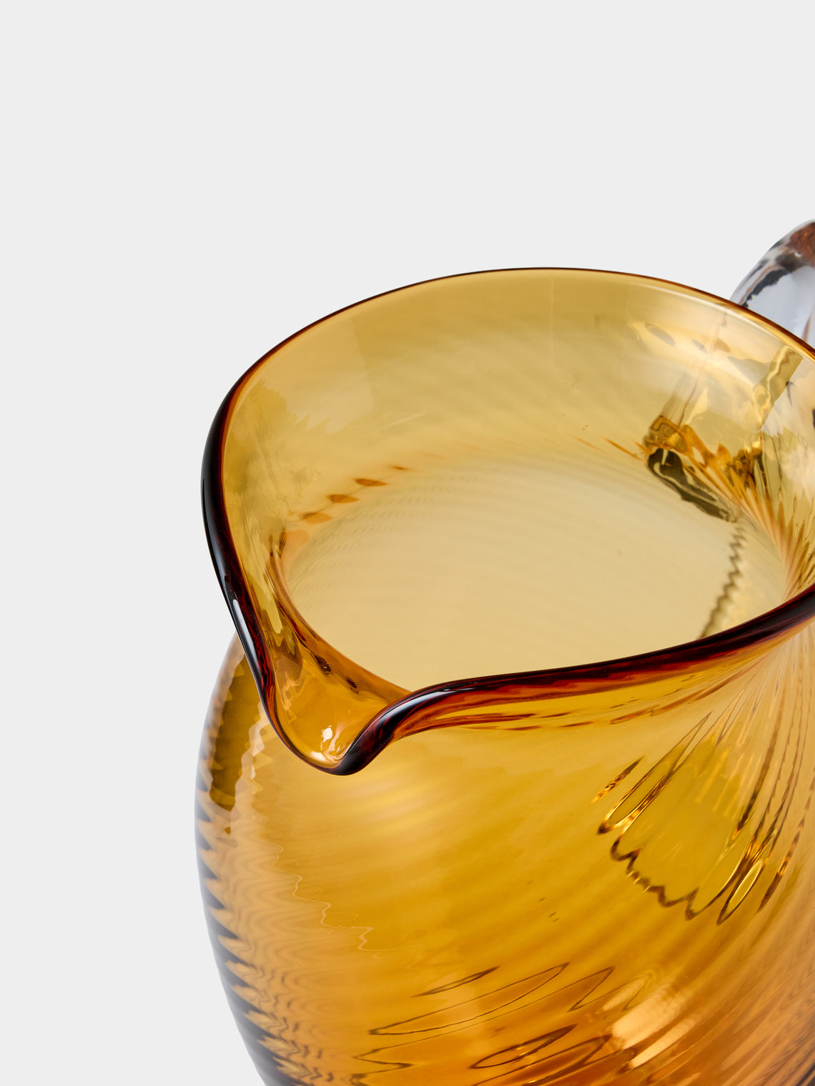 NasonMoretti - Twisted Soraya Hand-Blown Murano Glass Pitcher - Yellow - ABASK