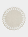 Los Encajeros - Zurbano Eco Embroidered Linen Placemats (Set of 4) -  - ABASK - 