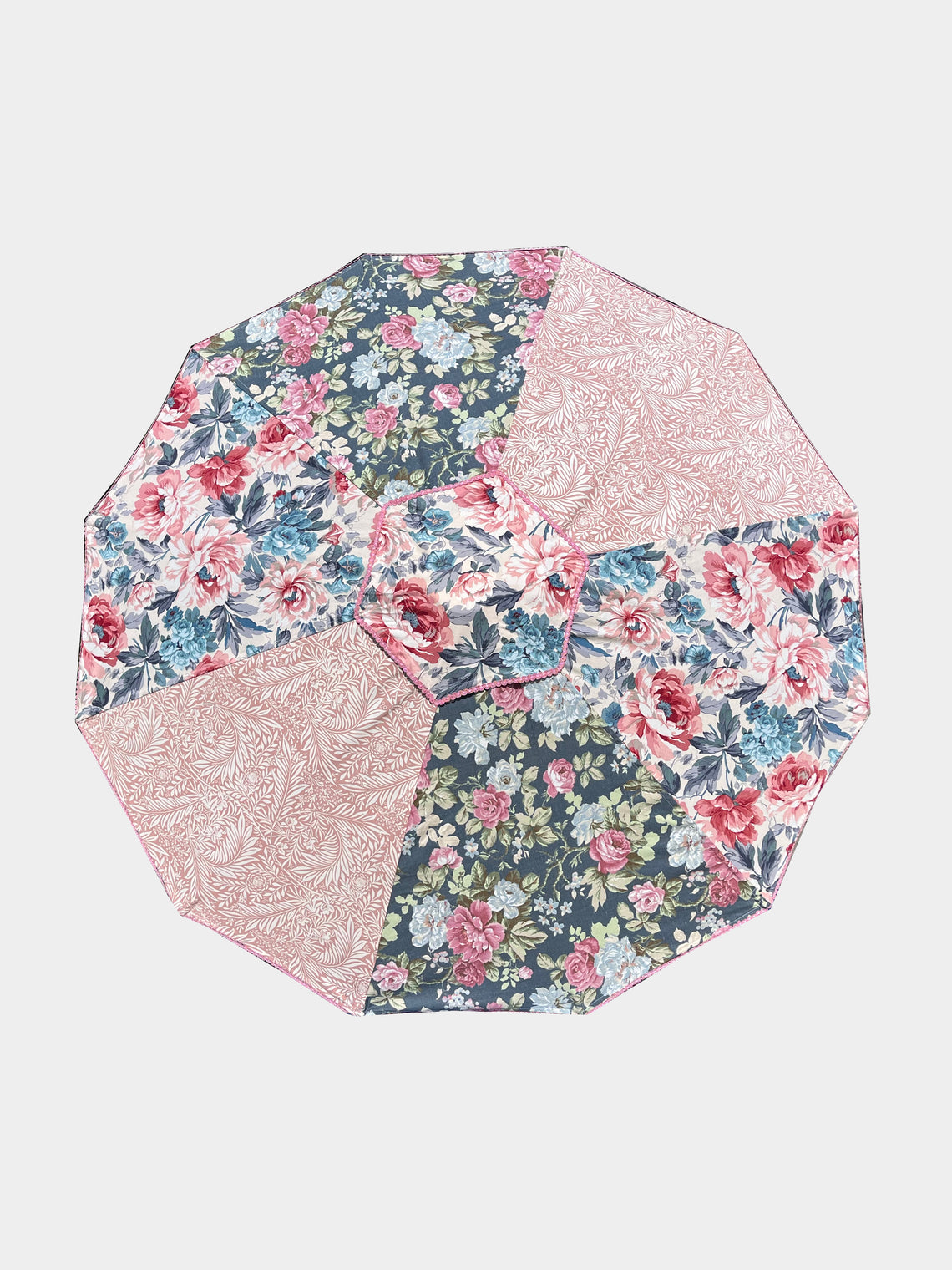 Sunbeam Jackie - Mulberry Vintage-Cotton Parasol - Blue - ABASK
