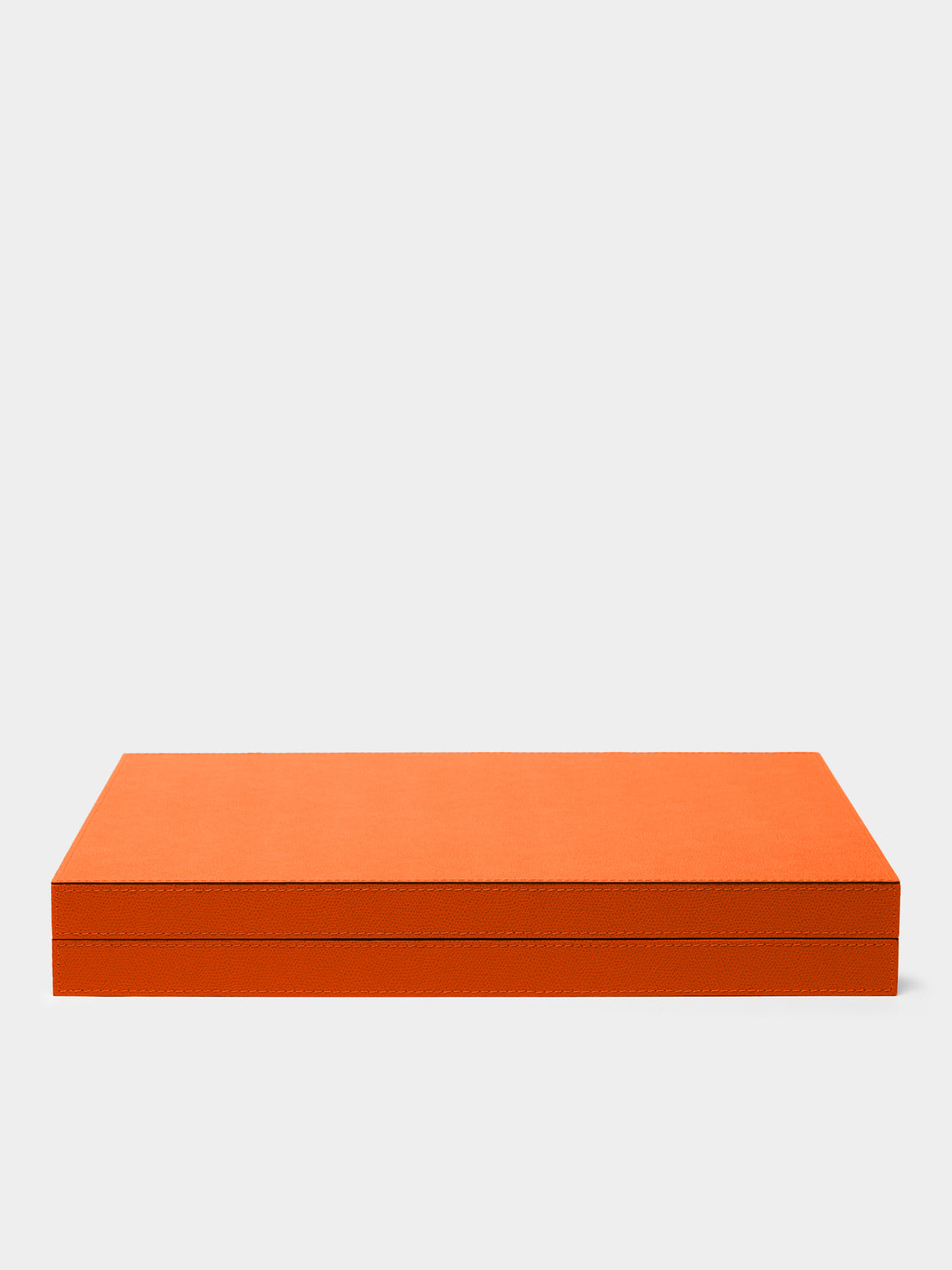 Giobagnara - Leather Backgammon Set - Orange - ABASK