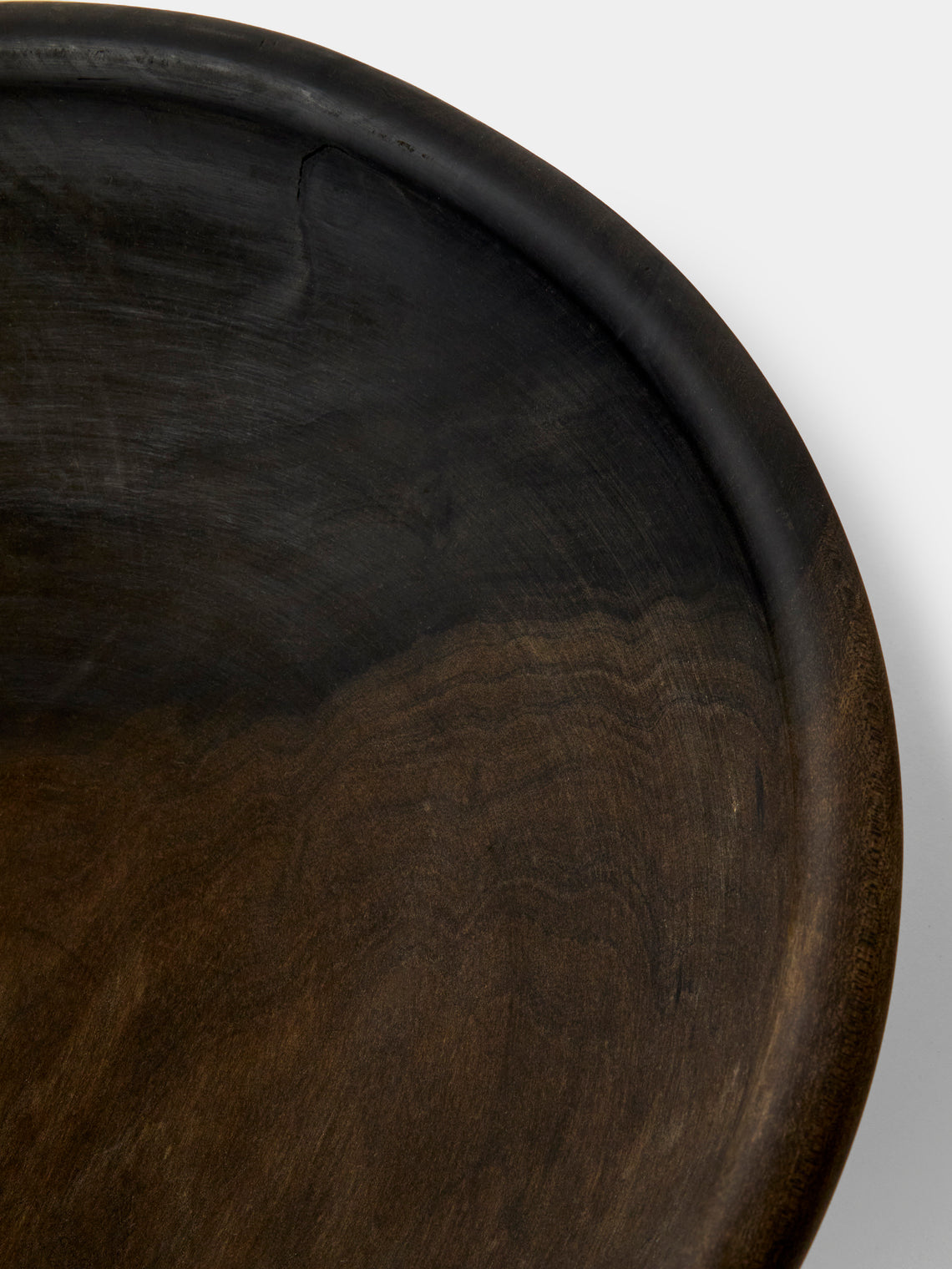 Iida Woodturning - Hand-Turned Oil-Finish Iron-Mordant Dogwood Bowl - Brown - ABASK