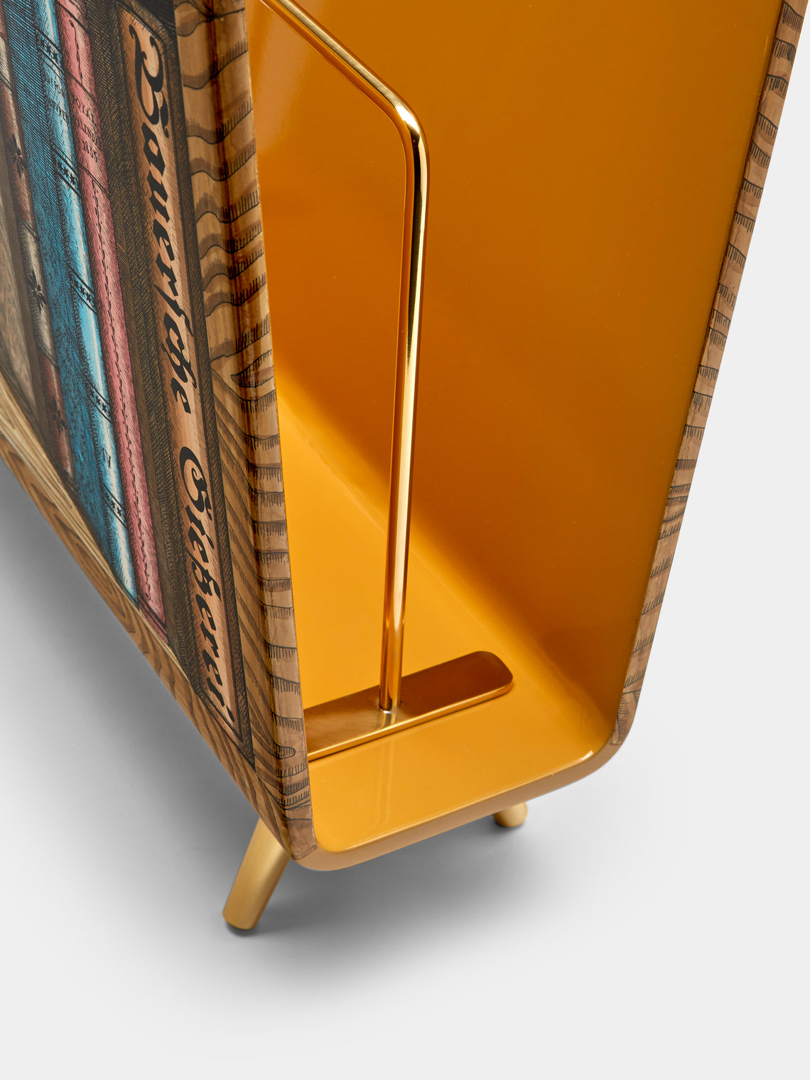 Fornasetti - Libri Iron Magazine Rack - Multiple - ABASK