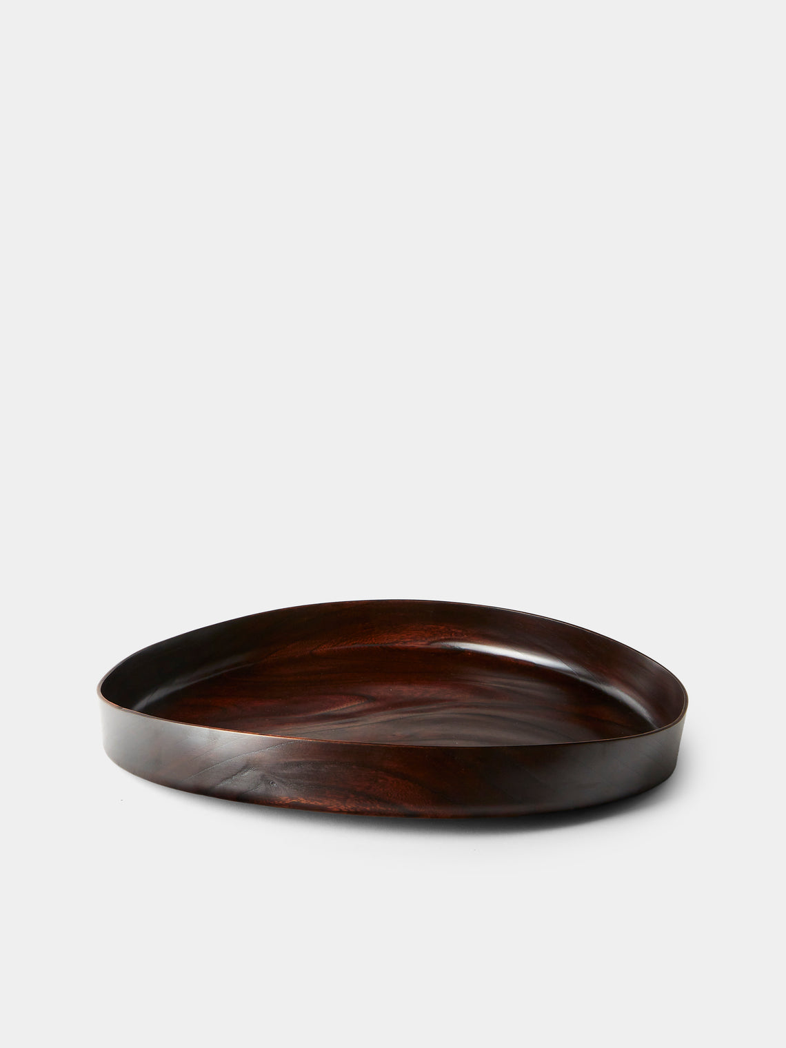 Suk Keun Kang - Hamji Ottchil Wood Low Bowl - Brown - ABASK - 
