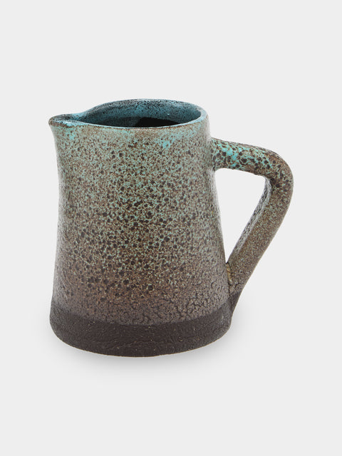 Antique and Vintage - Mid-Century Accolay Ceramic Jug - Brown - ABASK - 