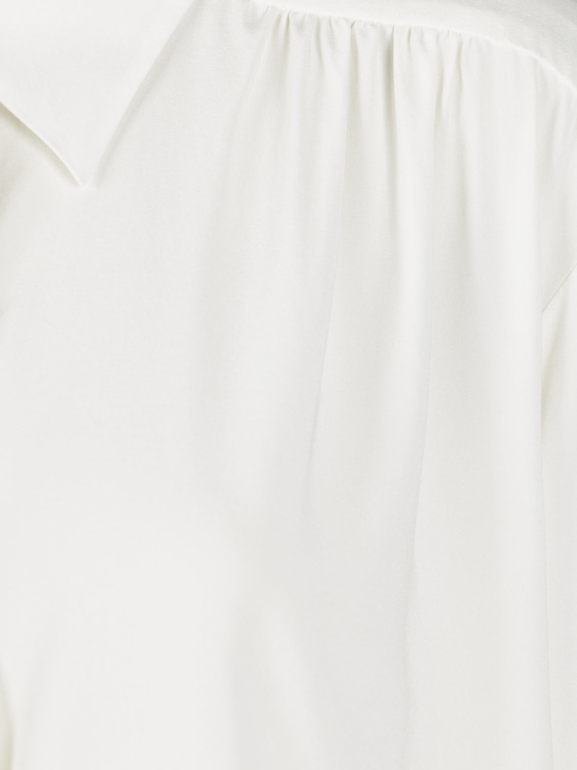 Ryan Roche - Silk Collared Blouse | Size: S - White - ABASK