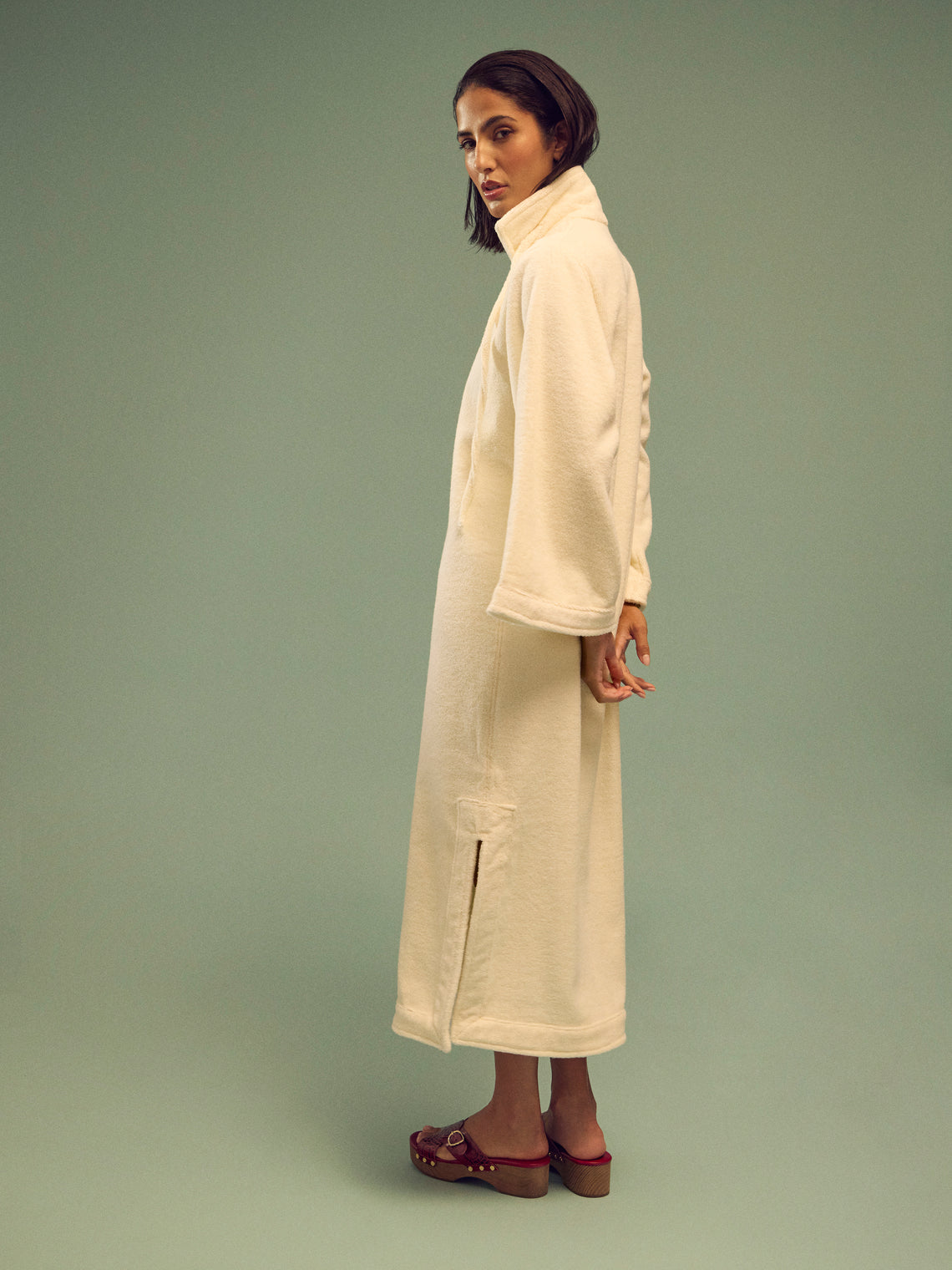 Lisa Marie Fernandez - Terry Cotton Long Tunic | Size: XS/S - Cream - ABASK