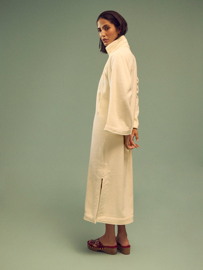 Lisa Marie Fernandez - Terry Cotton Long Tunic | Size: XS/S - Cream - ABASK