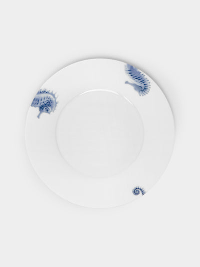 Hering Berlin - Ocean Porcelain Dinner Plates – 11.5in/29cm (Set of 2) - White - ABASK - 