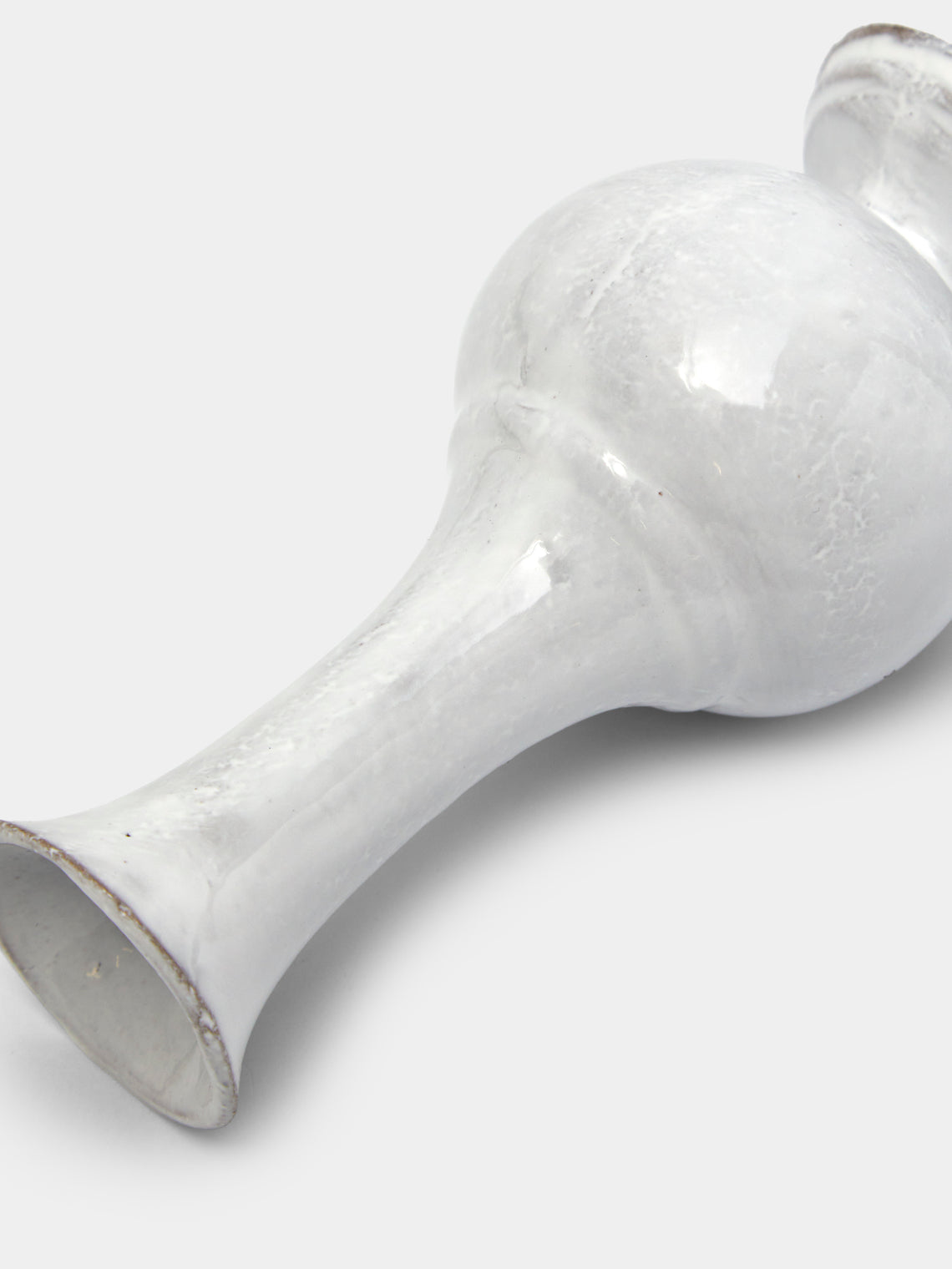 Astier de Villatte - Soliflore Hand-Glazed Ceramic Round Vase - White - ABASK