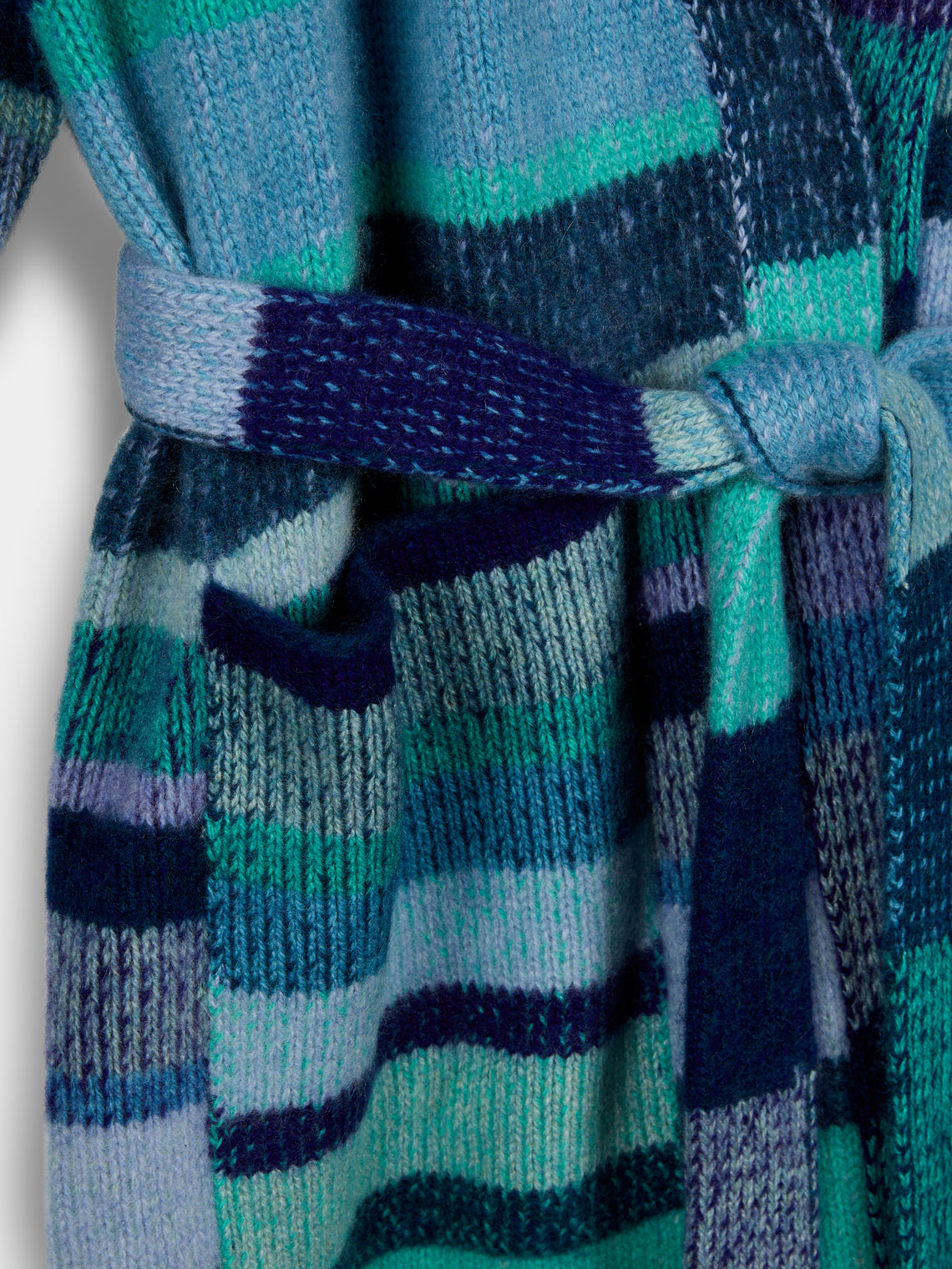 The Elder Statesman - Stripe Super Soft Cashmere Robe (Set) -  - ABASK