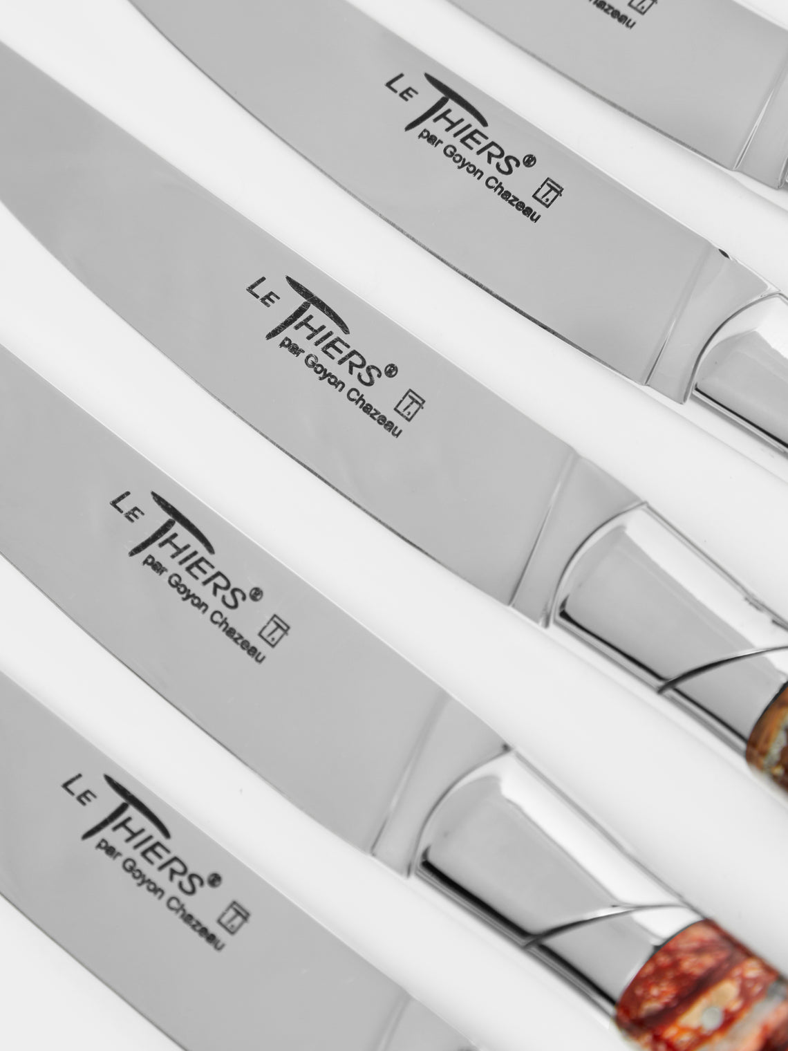 Goyon-Chazeau - Le Thiers Prestige Woolly Mammoth Steak Knives (Set of 6) -  - ABASK