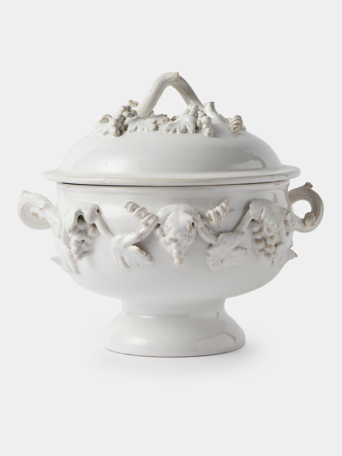 Antique and Vintage - 1960s Émile Tessier Ceramic Terrine - White - ABASK