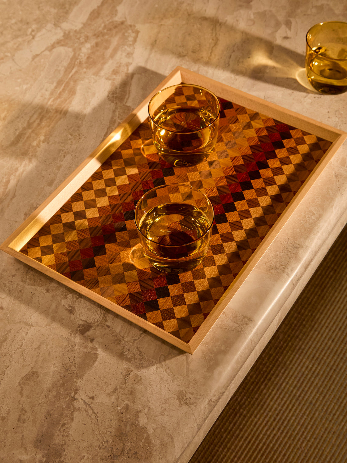 Mori Kougei - Poke Wood Rectangular Tray -  - ABASK