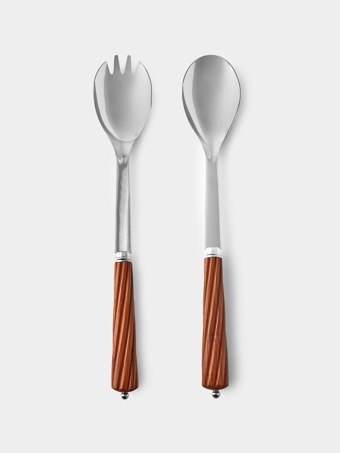 Alain Saint-Joanis - Oregon Rosewood Salad Servers - Brown - ABASK - 