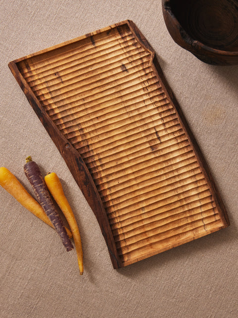Thursday Furniture - Hand-Carved Persimmon Platter - Natural - ABASK