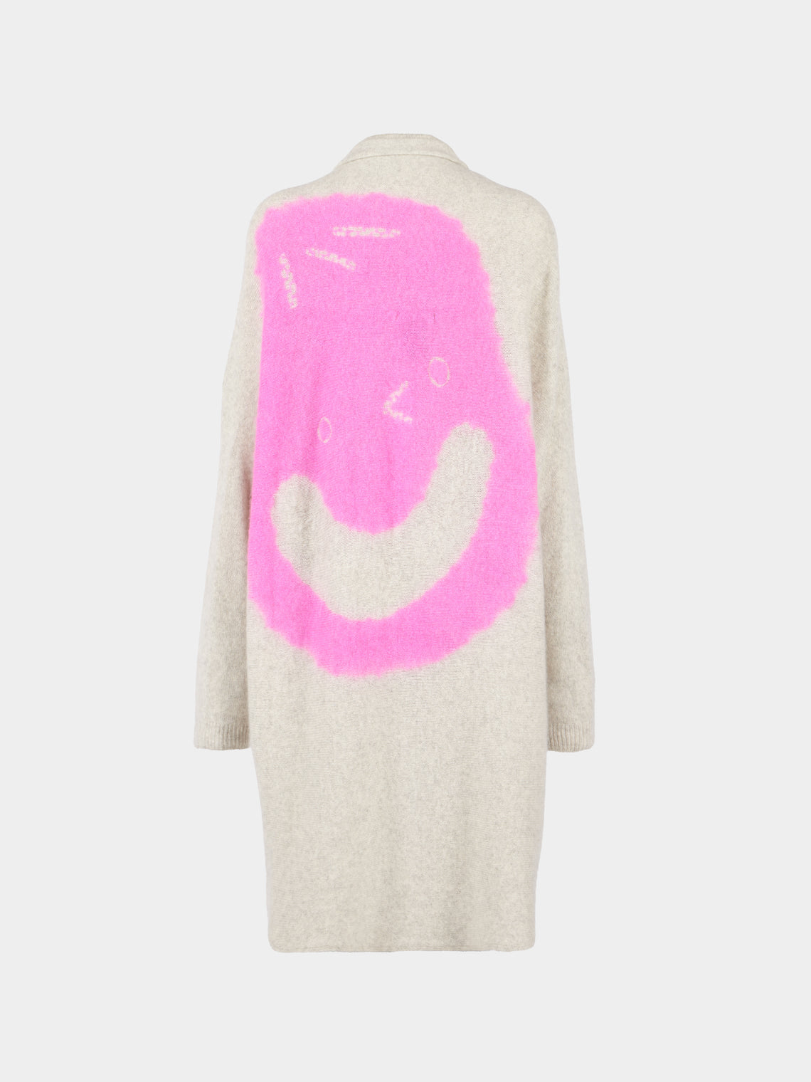 Suzusan - Face Shibori Cashmere Upside-Down Cape | One Size - Beige - ABASK