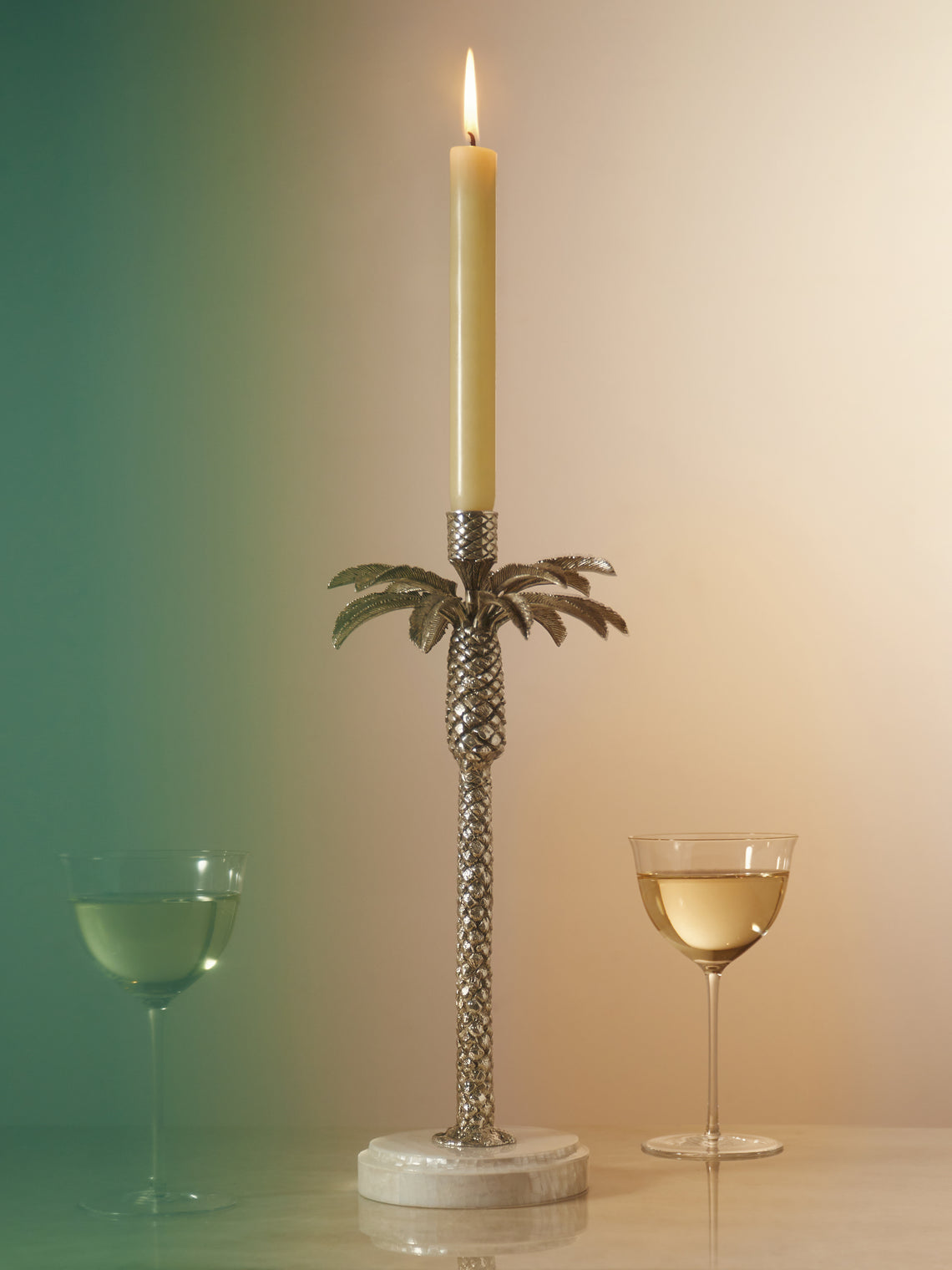 Objet Luxe - Silver-Plated and Shell Candlestick -  - ABASK