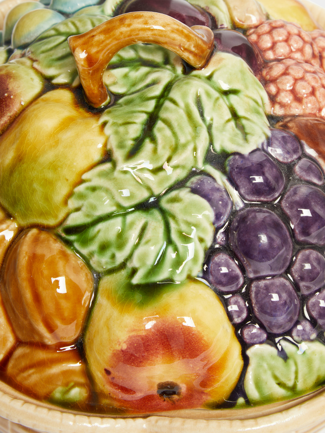 Antique and Vintage - 1940s Sarreguemines Ceramic Fruit Tureen -  - ABASK