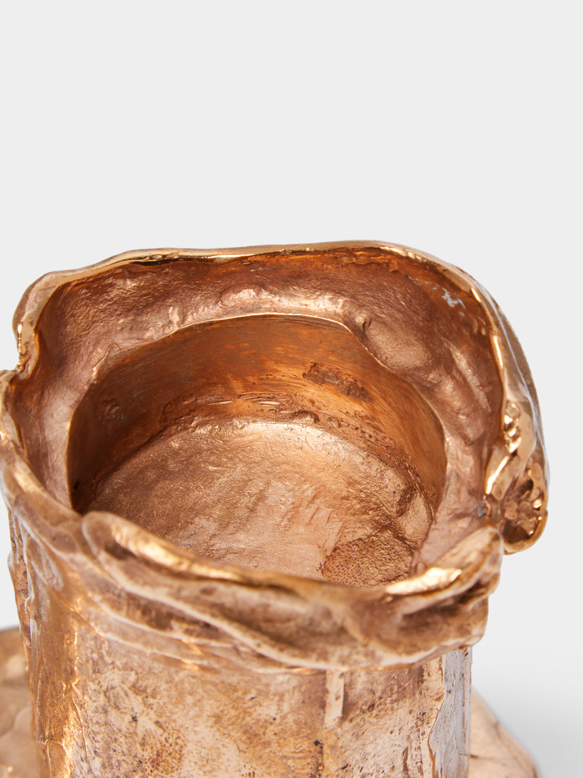 Osanna Visconti - Melted Hand-Cast Bronze Candle Holder -  - ABASK