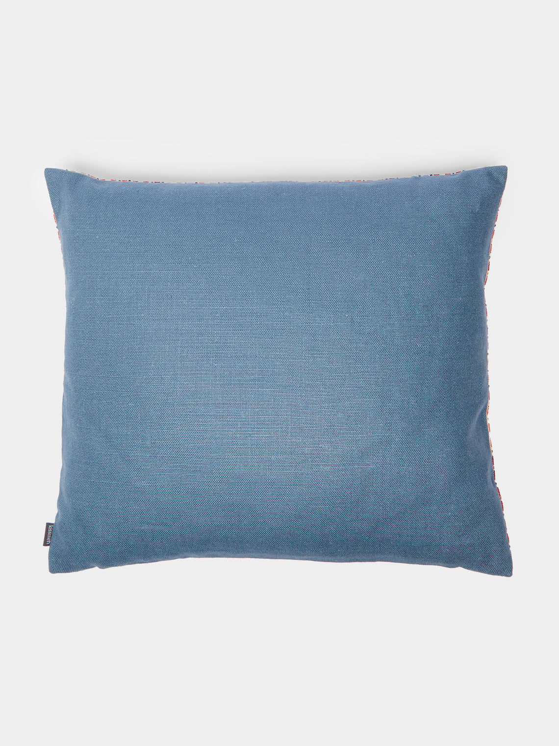 Kissweh - Damask Rose Hand-Embroidered Cotton Cushion -  - ABASK
