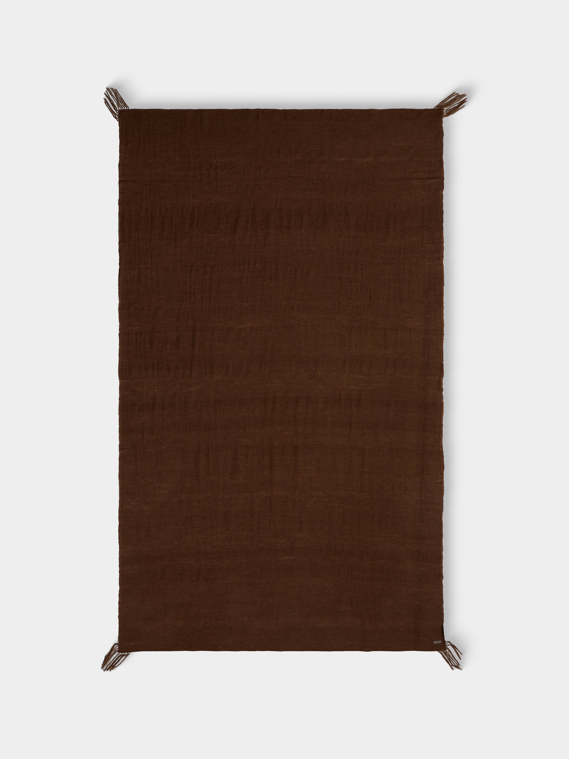Norlha - Village Tassel Yak Blanket (87in/2.2m) - Brown - ABASK