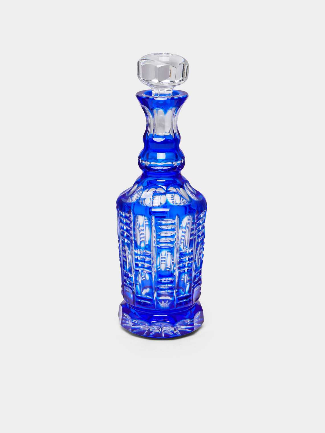Antique and Vintage - 1950s Cut Crystal Decanters (Set of 2) - Blue - ABASK - 