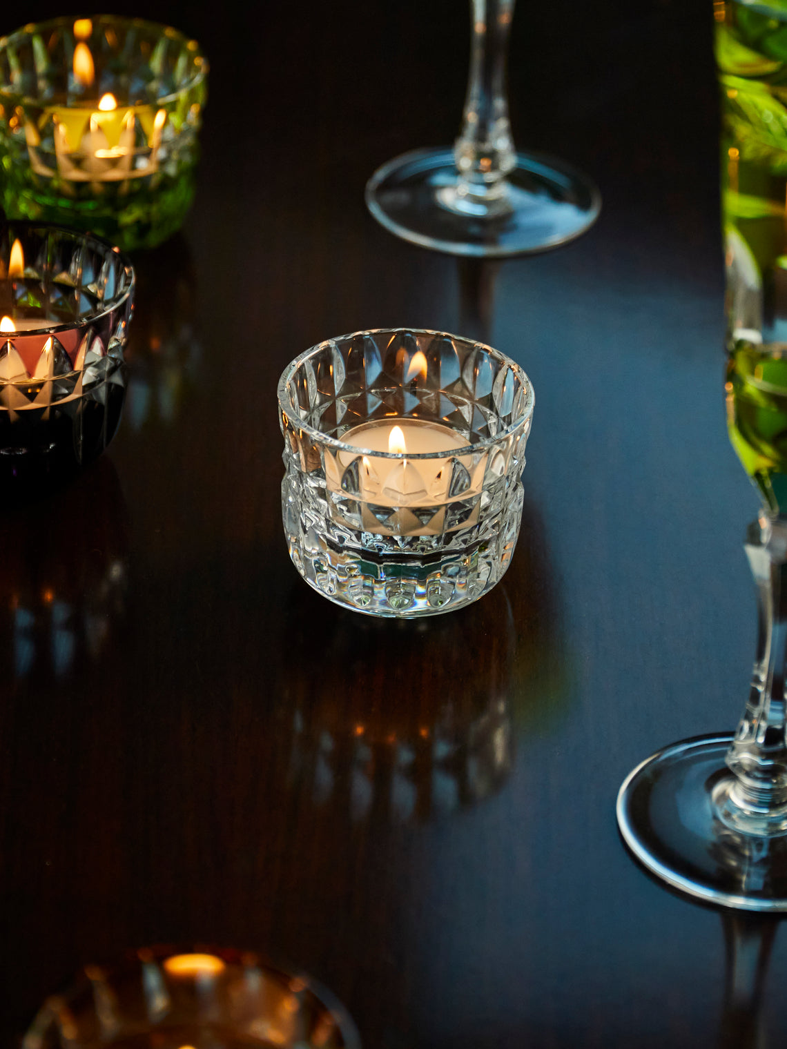 Cristallerie De Montbronn - Seville Hand-Blown Crystal Candle Holder -  - ABASK