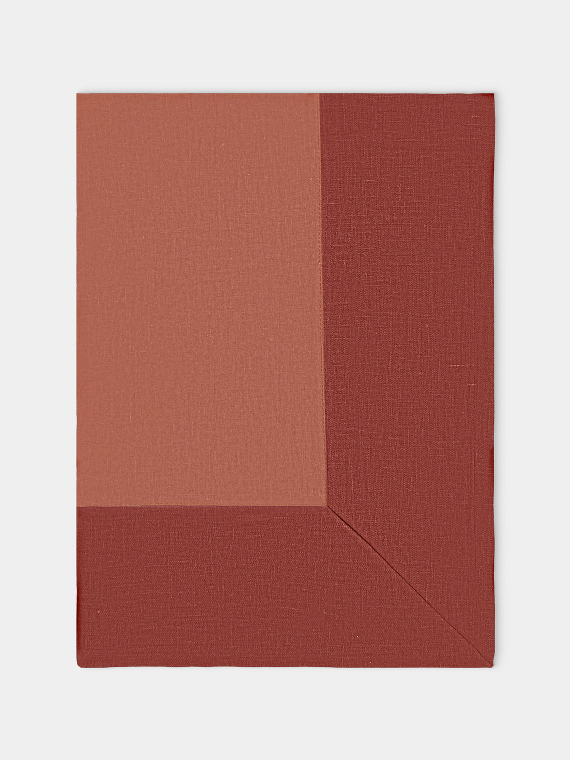 Borgo delle Tovaglie - Bauhaus Linen Large Rectangular Tablecloth - Orange - ABASK - 