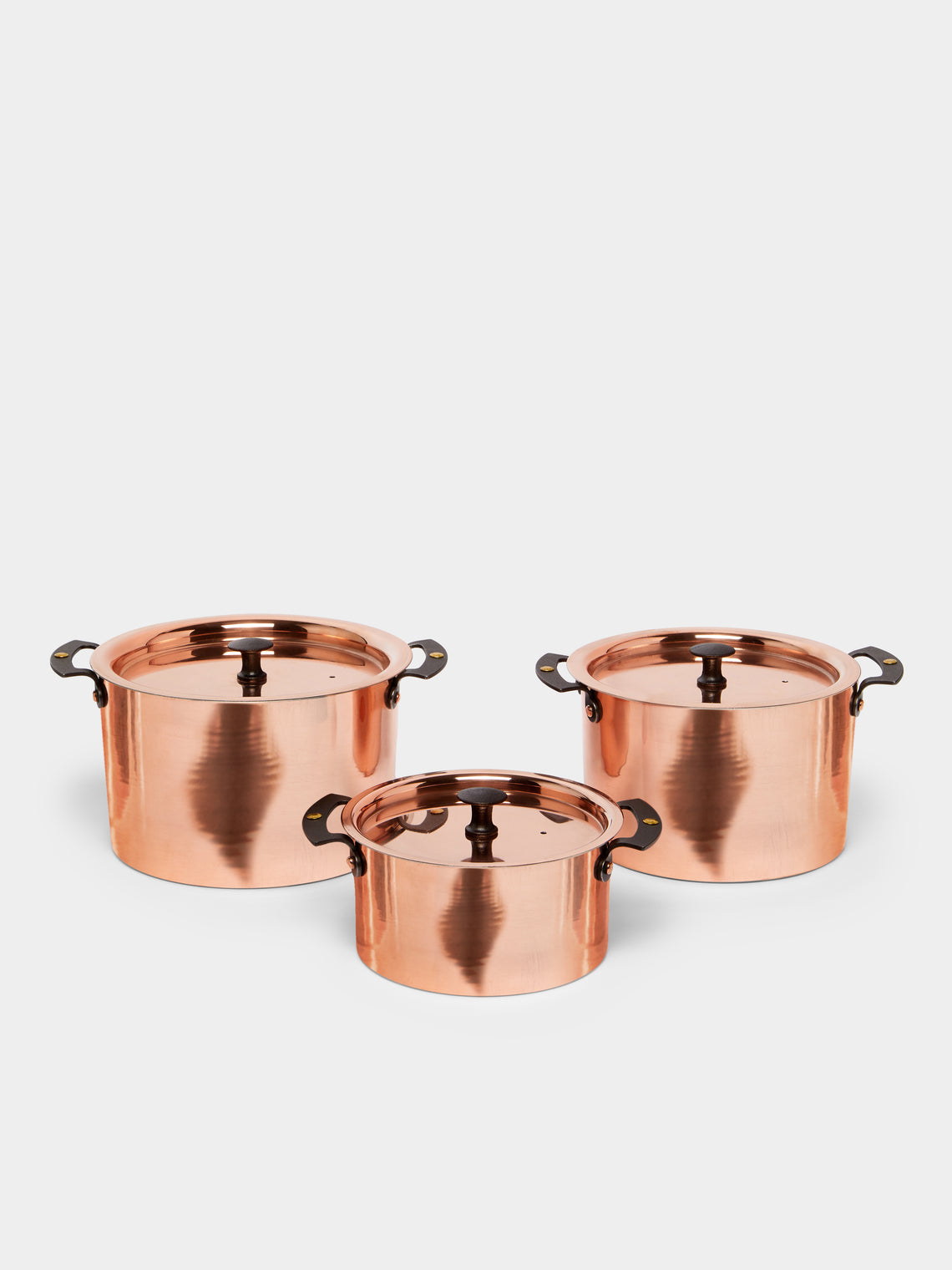 Netherton Foundry - Copper Lidded Stockpots (Set of 3) -  - ABASK - 