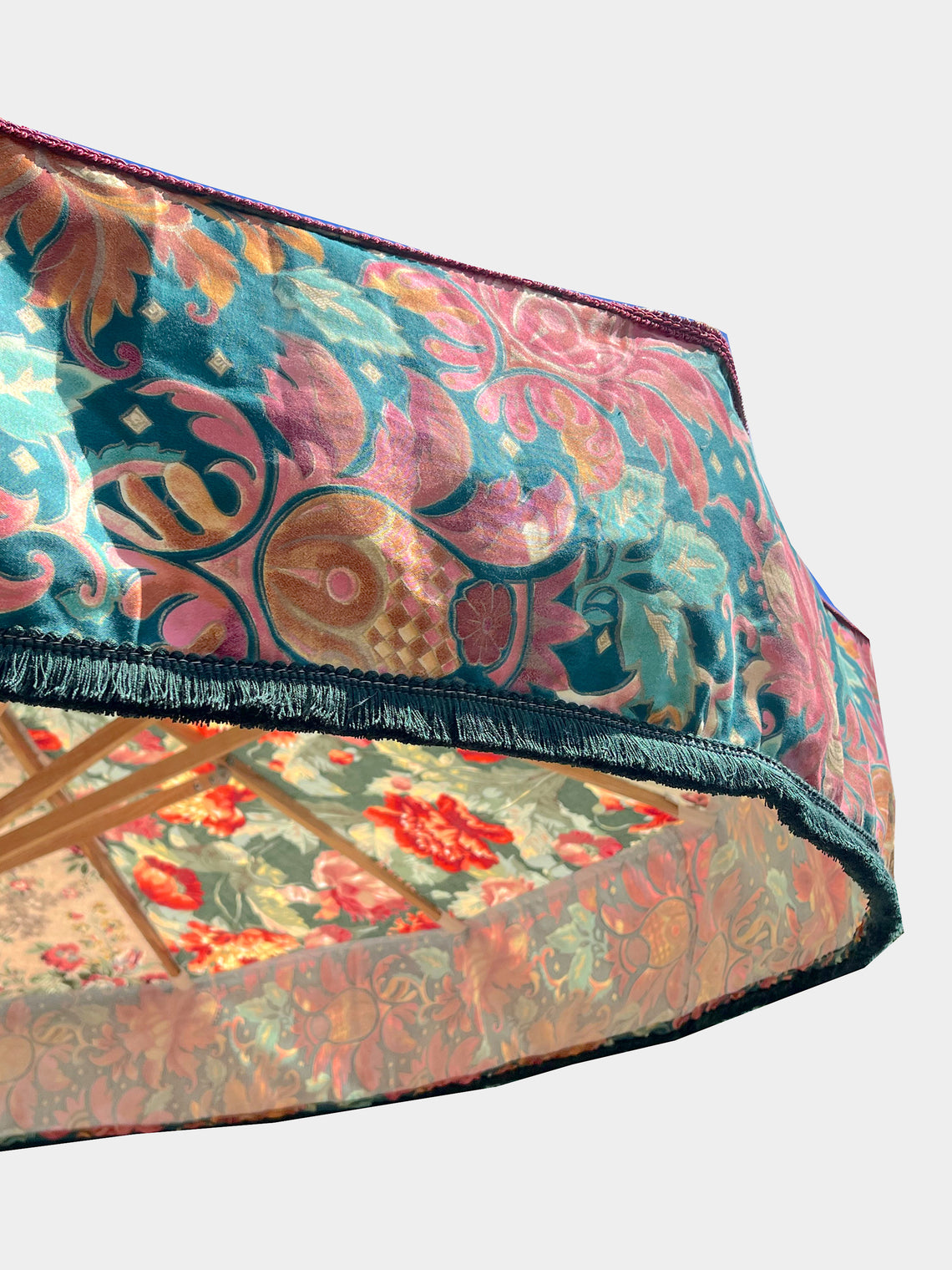 Sunbeam Jackie - Amaryllis Vintage-Cotton Parasol - Green - ABASK
