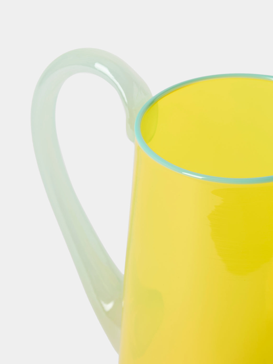 Gather - Miami Hand-Blown Glass Jug - Yellow - ABASK