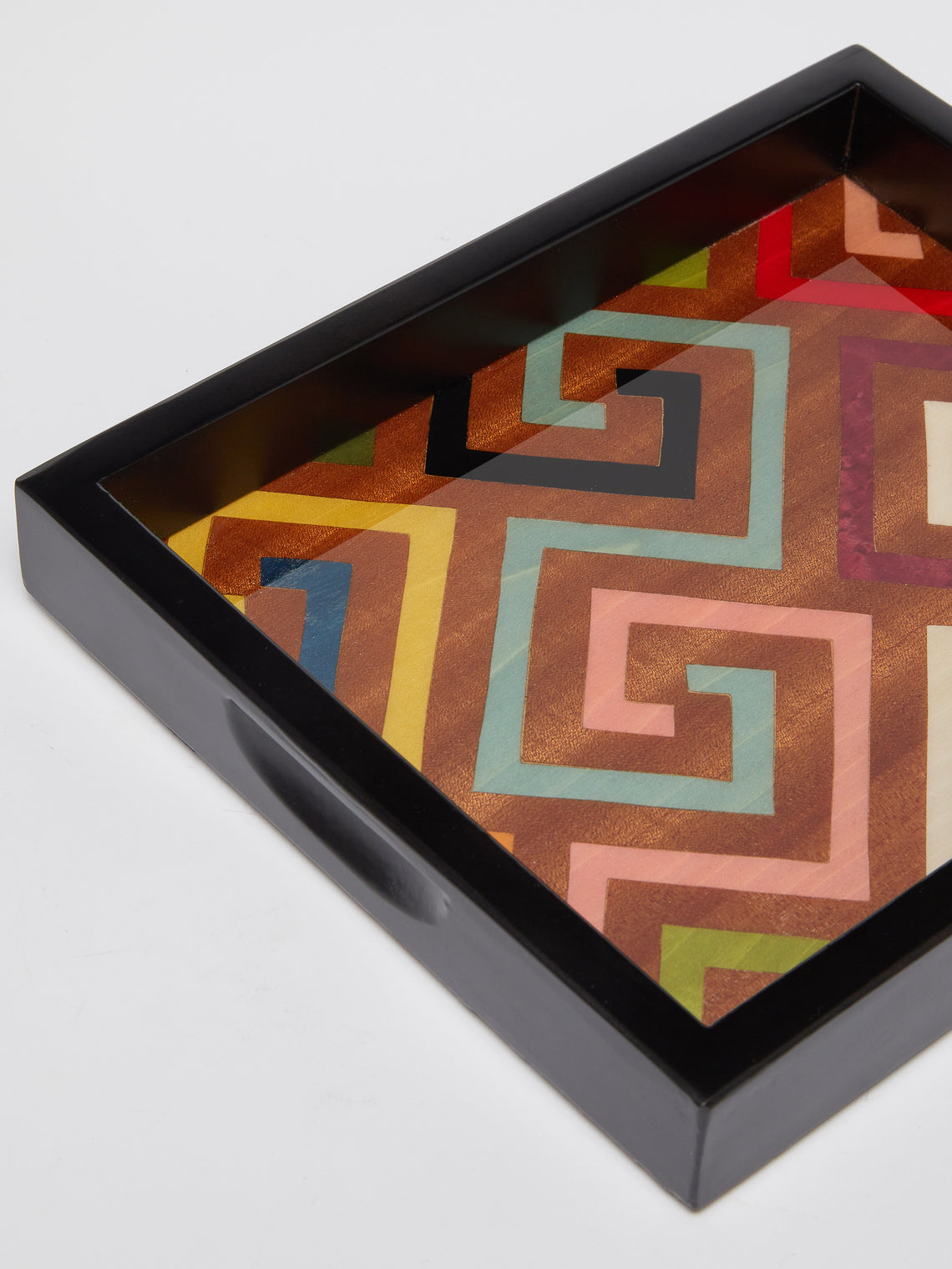 Biagio Barile - Labyrinth Wood Inlay Small Tray -  - ABASK