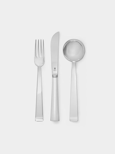 Wiener Silber Manufactur - Josef Hoffmann 135 Silver-Plated Dessert Cutlery (Set of 3) - Silver - ABASK - 