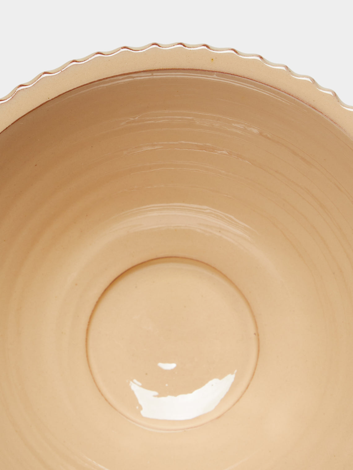 Poterie d’Évires - Flowers Hand-Painted Ceramic Fluted Bowl -  - ABASK