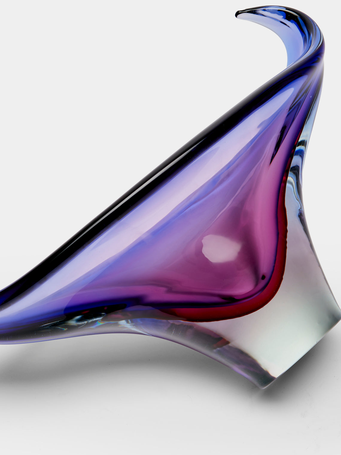 Antique and Vintage - 1960s Flavio Poli Murano Glass Bowl - Purple - ABASK