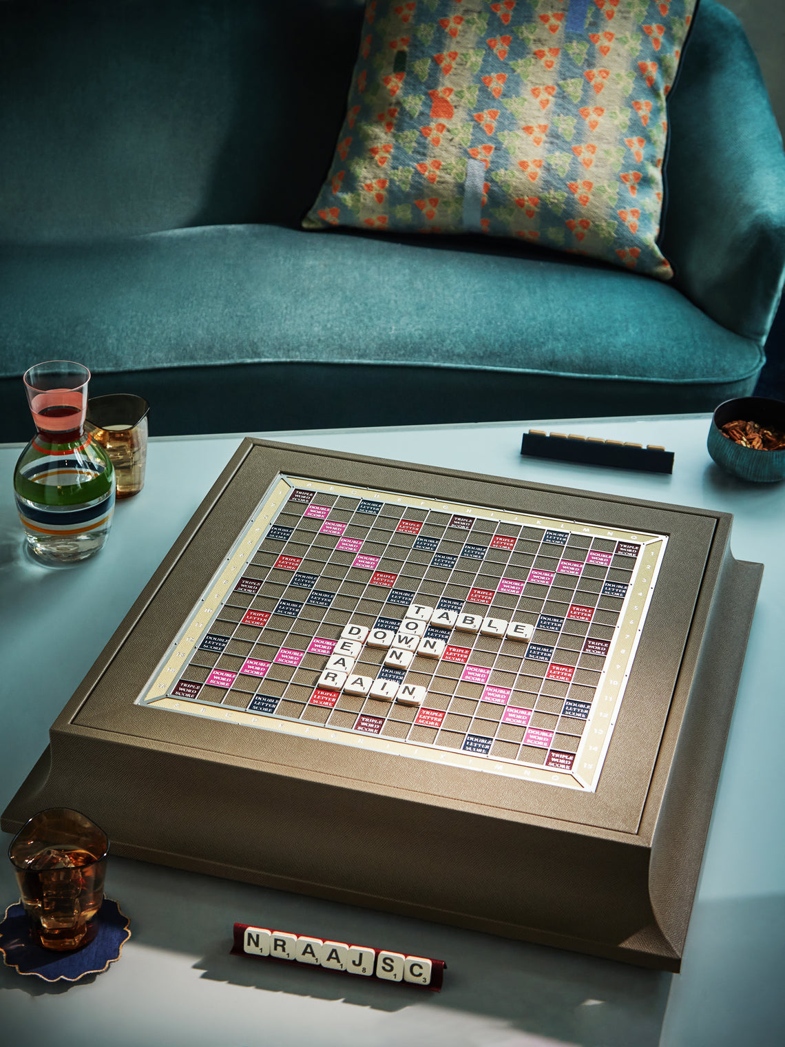 Geoffrey Parker - Leather Scrabble Set -  - ABASK