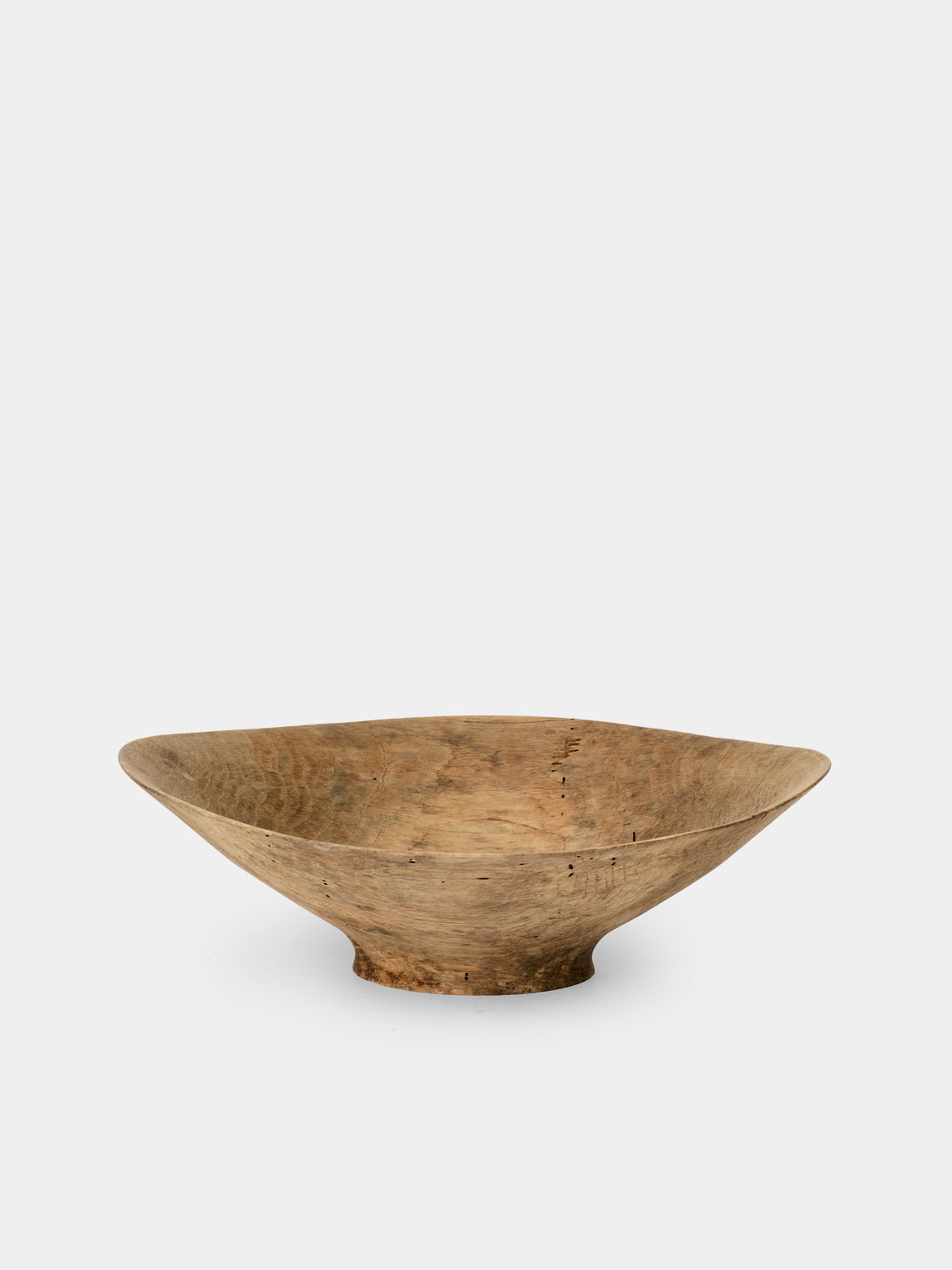 Iida Woodturning - Hand-Turned Oak Earth-Finish Bowl - Brown - ABASK - 