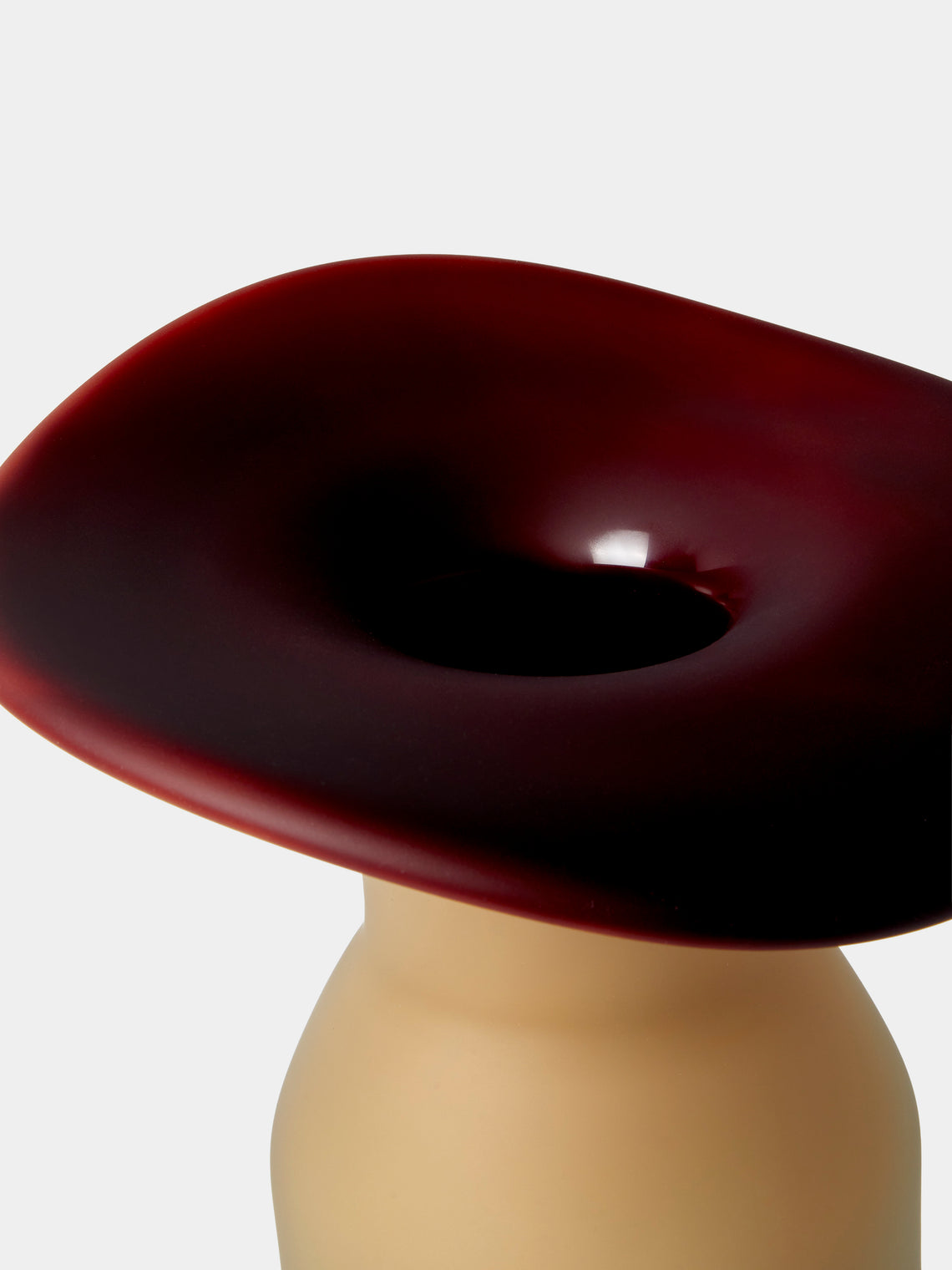 David Valner - Fungus Hand-Blown Glass Vase (17in/43cm) - Multiple - ABASK