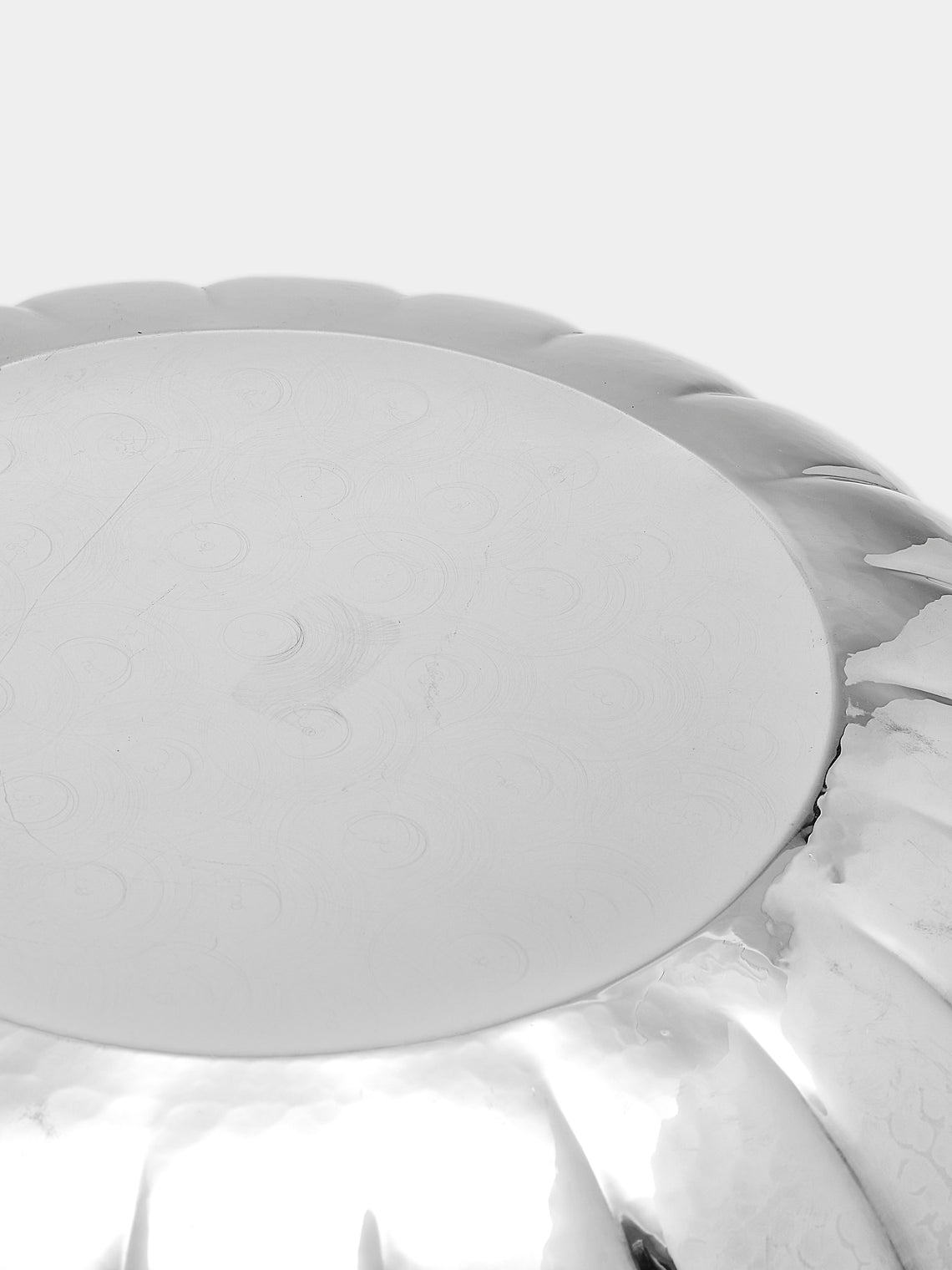 Antique and Vintage - 1950s Italian Solid Silver Scallop Bowl - Silver - ABASK