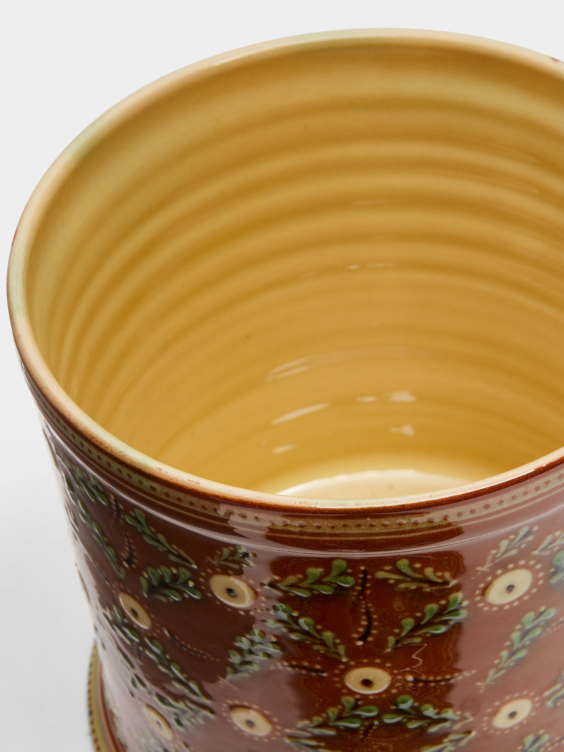 Poterie d’Évires - Flowers Hand-Painted Ceramic Large Jar -  - ABASK