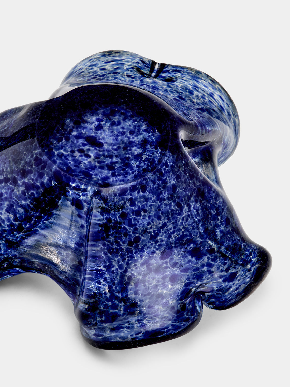 Antique and Vintage - Mid-Century Glass Bowl - Blue - ABASK