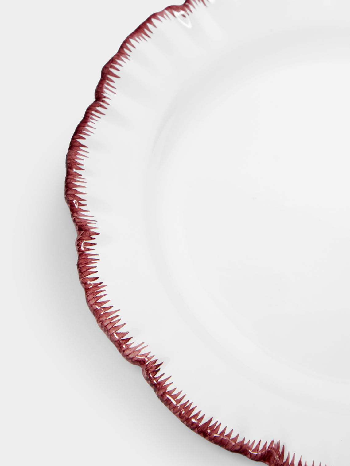 Atelier Soleil - Combed Edge Hand-Painted Ceramic Side Plates (Set of 4) -  - ABASK