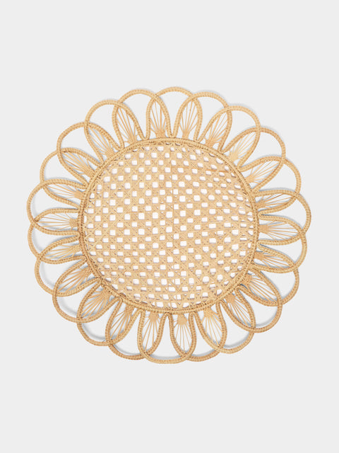 Coro Cora - Rings Handwoven Iraca Palm Placemats (Set of 4) -  - ABASK - 