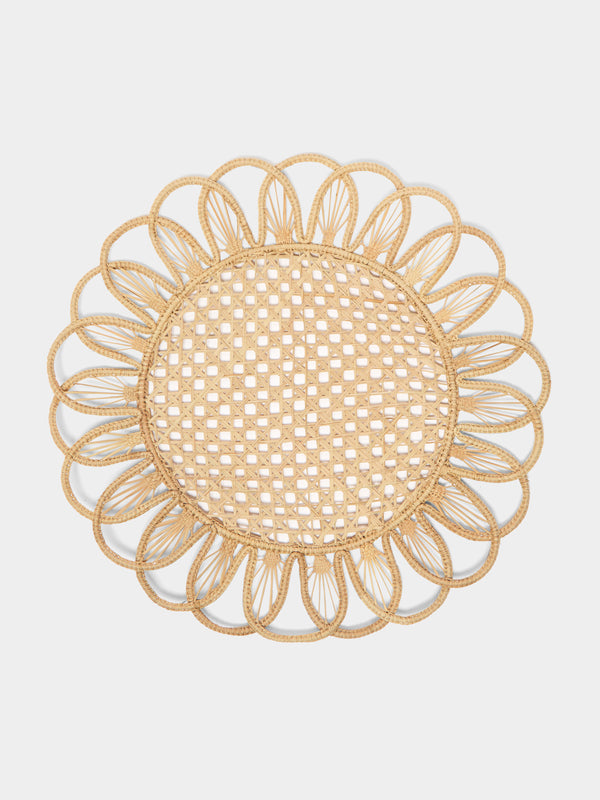 Coro Cora - Rings Handwoven Iraca Palm Placemats (Set of 4) -  - ABASK - 