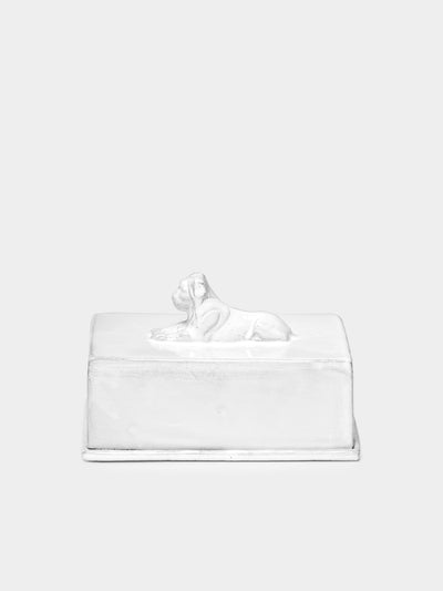Astier de Villatte - Lion Hand-Glazed Ceramic Butter Dish -  - ABASK - 